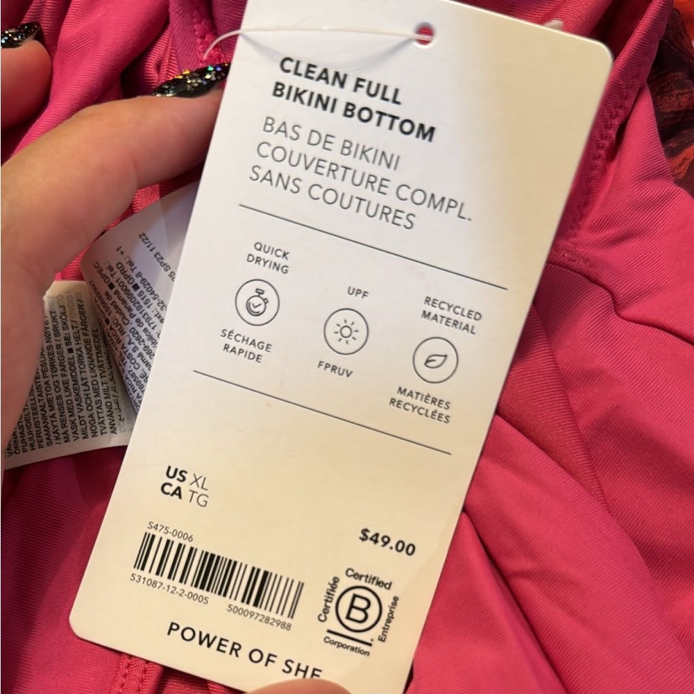 💗 Athleta Clean Full Bikini Bottom // Salvia Pink - Picture 13 of 14
